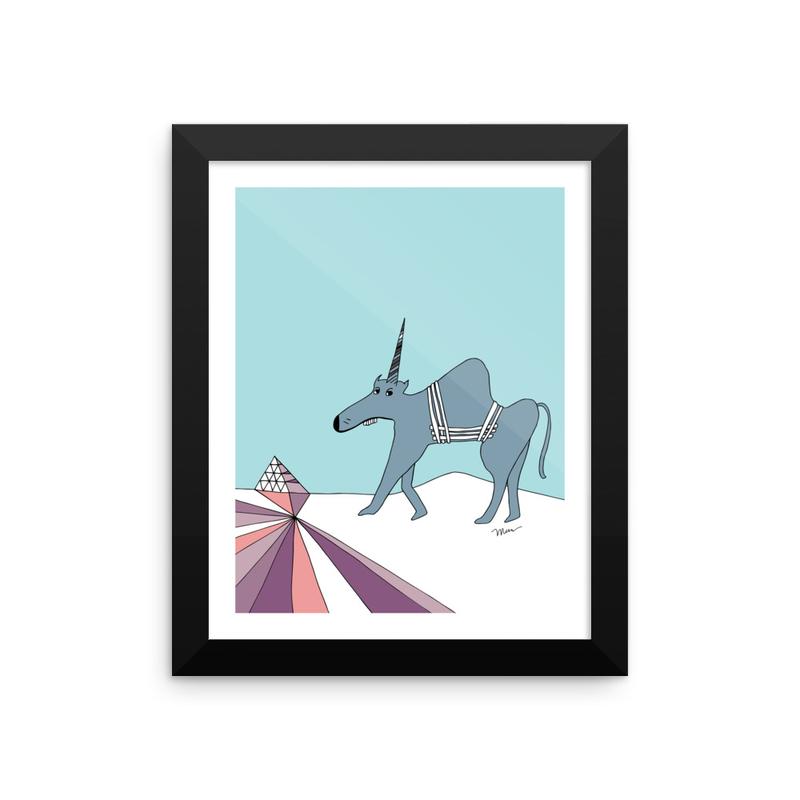 The MoMeMans® Ulysses Ulinsky Art Print by Monica Escobar Allen