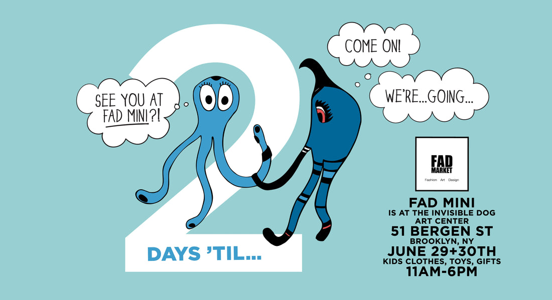 The MoMeMans visit FAD Market's first-ever FAD mini. A marketplace for local Brooklyn Business for kids and families.