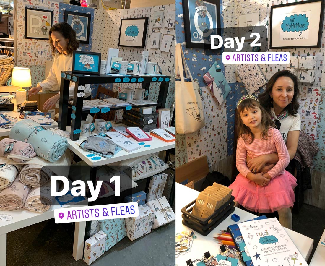 The MoMeMans® at Artists & Fleas Brooklyn #artistsandfleas #afinbk