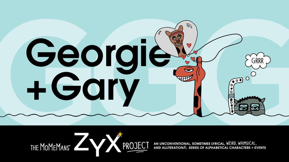 ZYX Project Letter G: Georgie + Gary by Monica Escobar Allen | themomemans.com Learning the ABCs for Babies and Toddlers