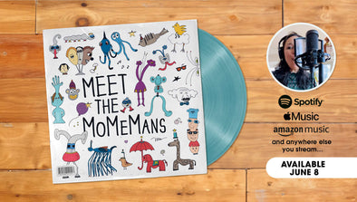 Meet The MoMeMans Album. Available for streaming June 8th. themomemans.com by Monica Escobar Allen