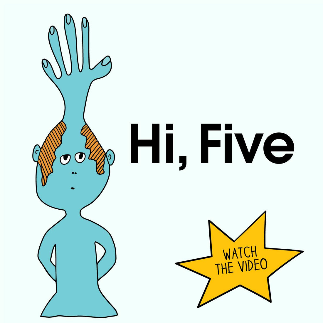 Meet Five. Your high-fiving spirit MoMeMan. by Monica Escobar Allen | themomemans.com