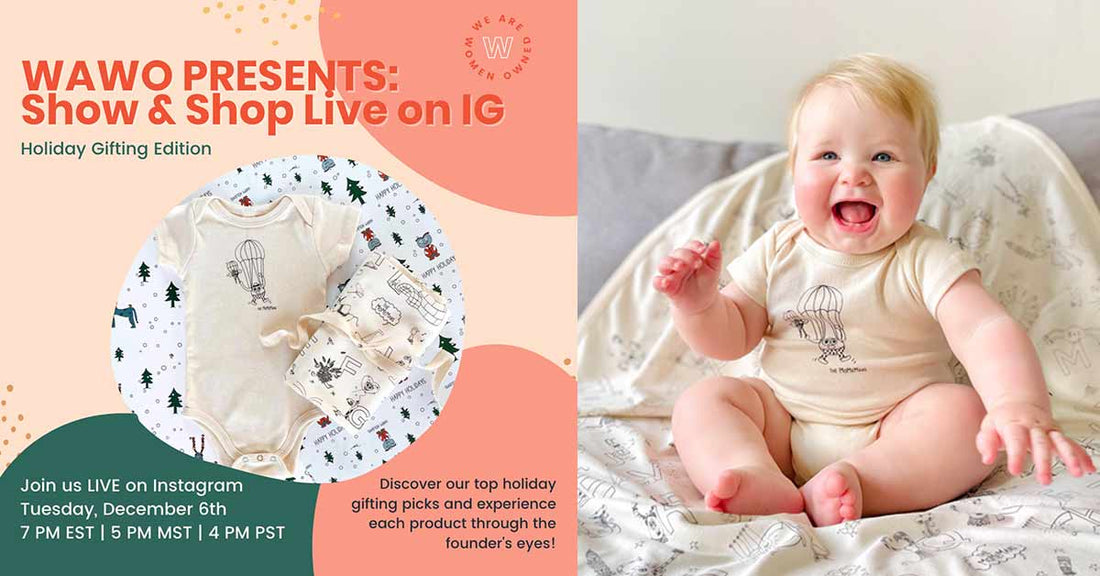 The MoMeMans + WAWO Show and Shop LIVE on IG, The Holiday Edition. Dec 6th 7-7:15pm. Follow them here: https://lnkd.in/gGPaVxGc