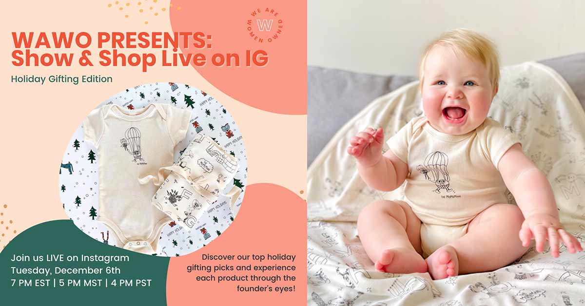 The MoMeMans + WAWO Show and Shop LIVE on IG, The Holiday Edition. Dec 6th 7-7:15pm. Follow them here: https://lnkd.in/gGPaVxGc