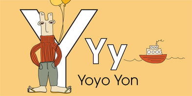 The MoMeMans ZYX Project. Letter Y: Yoyo Yon by Monica Escobar Allen. Find joy in the little things.