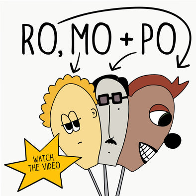 Ro, Mo + Po. The MoMeMans® by Monica Escobar Allen. Even halitosis can't break up these bro's.