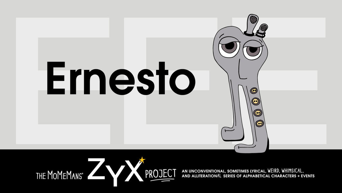 ZYX Alphabet Project Letter E: Ernesto by Monica Escobar Allen | themomemans.com