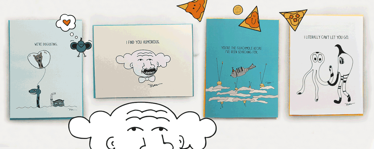 Love + Friendship Cards. The MoMeMans™ by Monica Escobar Allen.