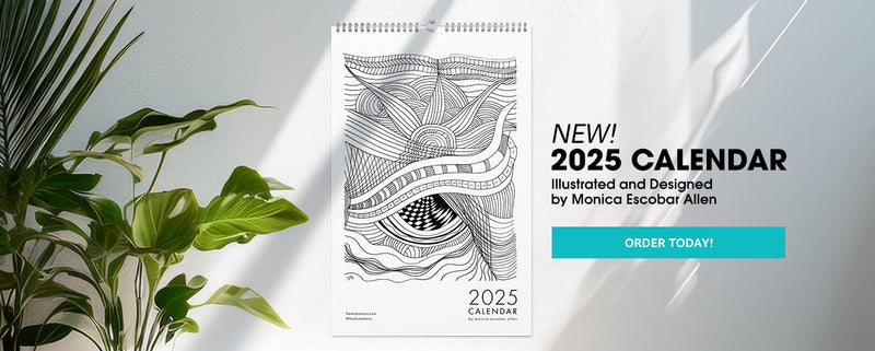 2025 Wall Calendar by Monica Escobar Allen | themomemans.com