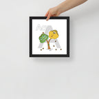 Letter A Nursery Art Print Framed | themomemans.com