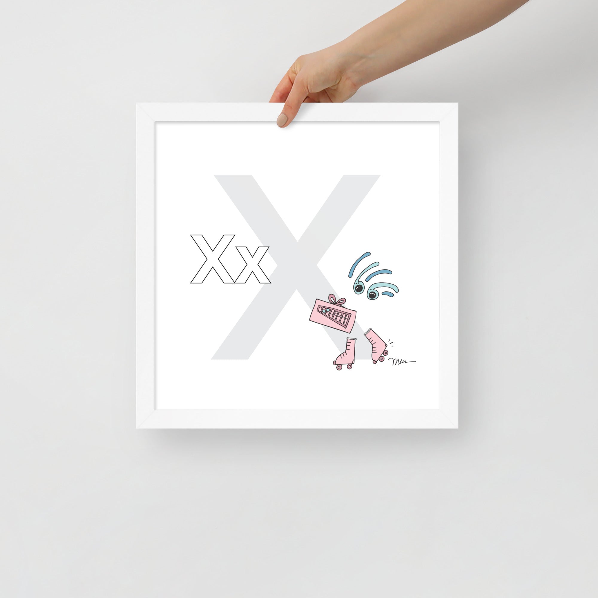 Nursery Wall Art Letter X Art Print | themomemans.com