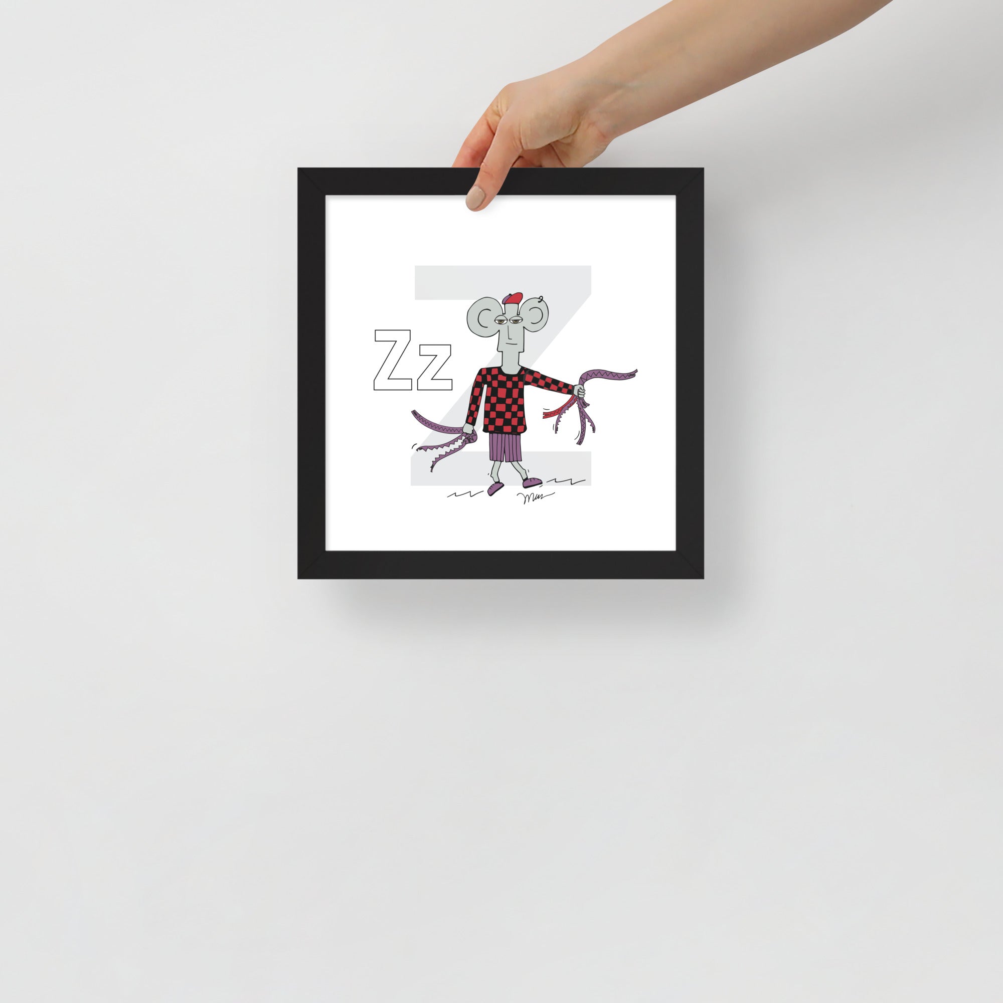 Nursery Wall Art Letter Z Art Print | themomemans.com