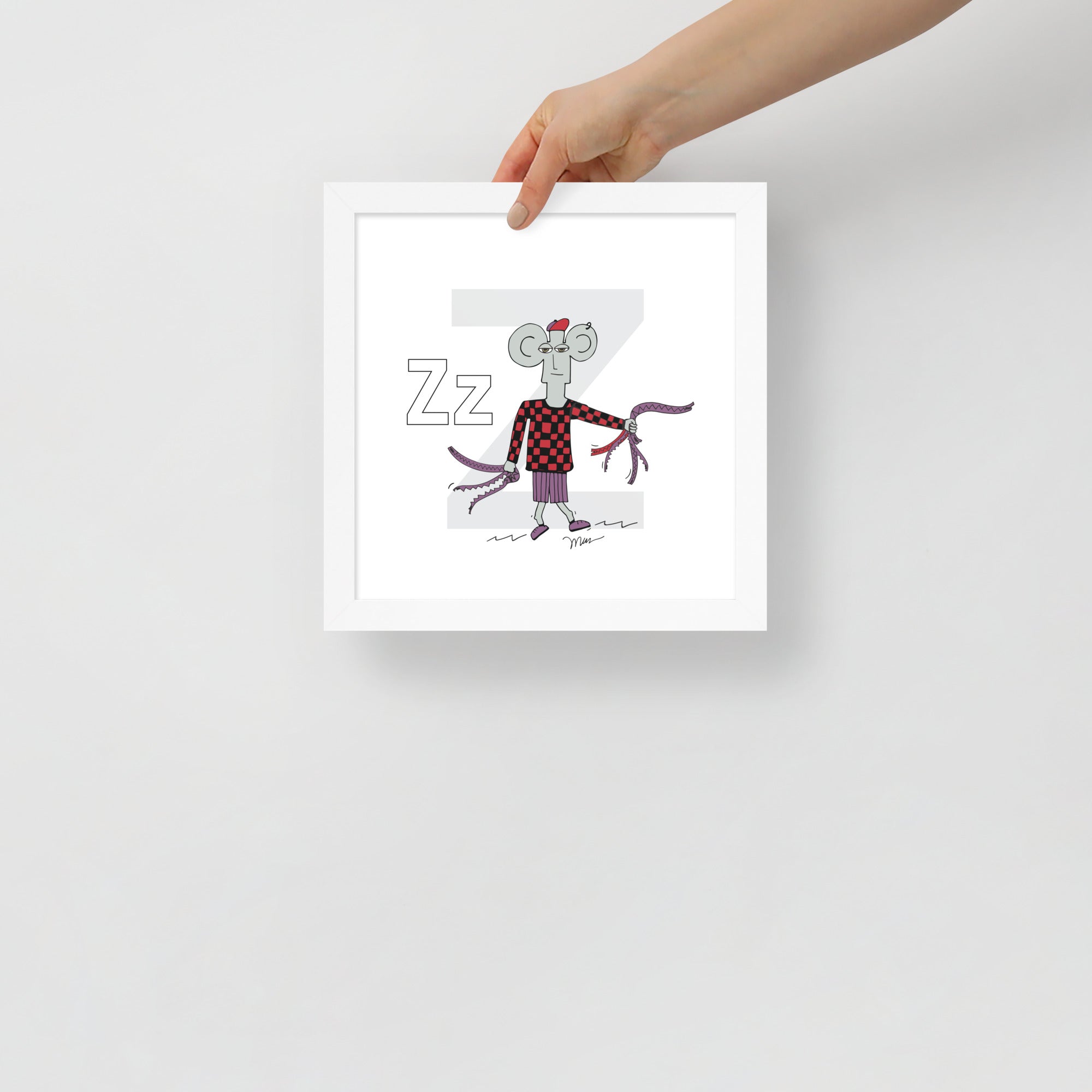 Nursery Wall Art Letter Z Art Print | themomemans.com