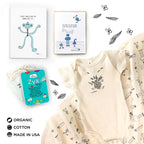 The Complete Unisex Baby Shower Bundle Featuring Fancy Franny and Bots Family | themomemans.com by Monica Escobar Allen
