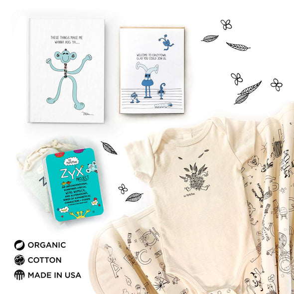 The Complete Unisex Baby Shower Bundle Featuring Fancy Franny and the ZYX Project | themomemans.com by Monica Escobar Allen