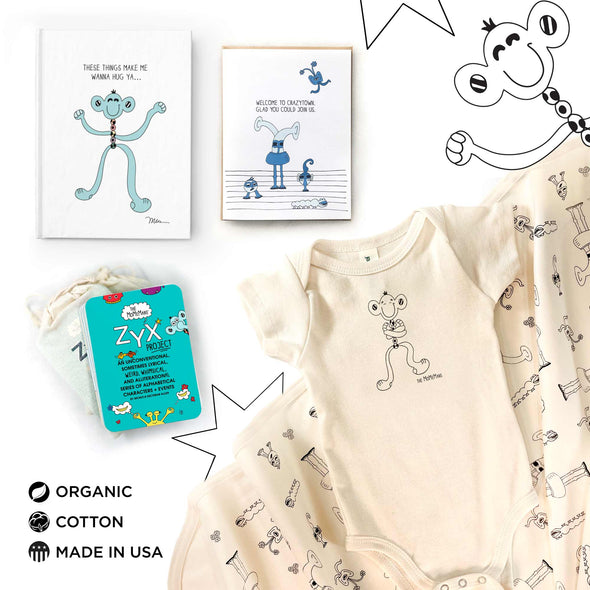 The Complete Unisex Baby Shower Bundle Featuring Hayhay and Bots Family | themomemans.com by Monica Escobar Allen