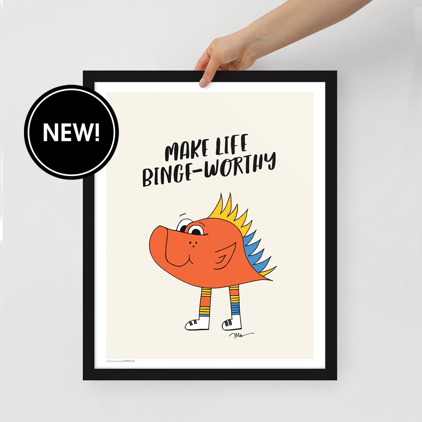 Make Life Binge-Worthy Print by Monica Escobar Allen | themomemans.com