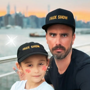 Faux Show Dad + Kid Cap