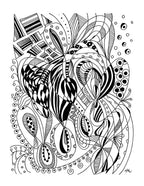 New! Meditative Adult Coloring Book Preview