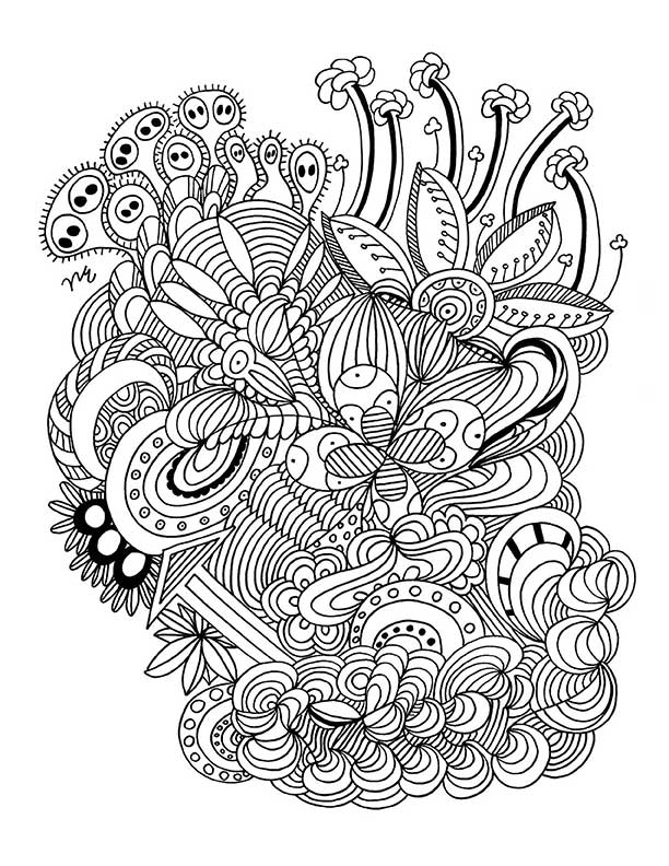 New! Meditative Adult Coloring Book Preview