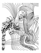 New! Meditative Adult Coloring Book Preview