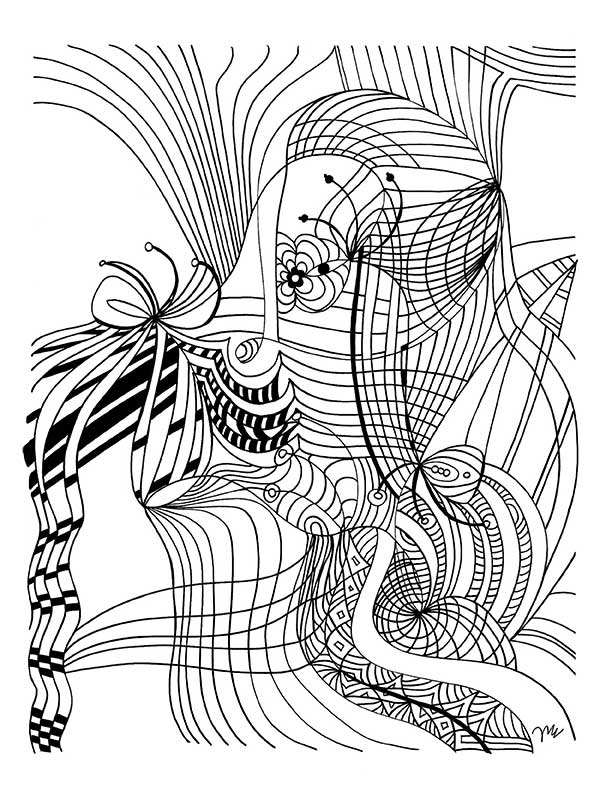 New! Meditative Adult Coloring Book Preview