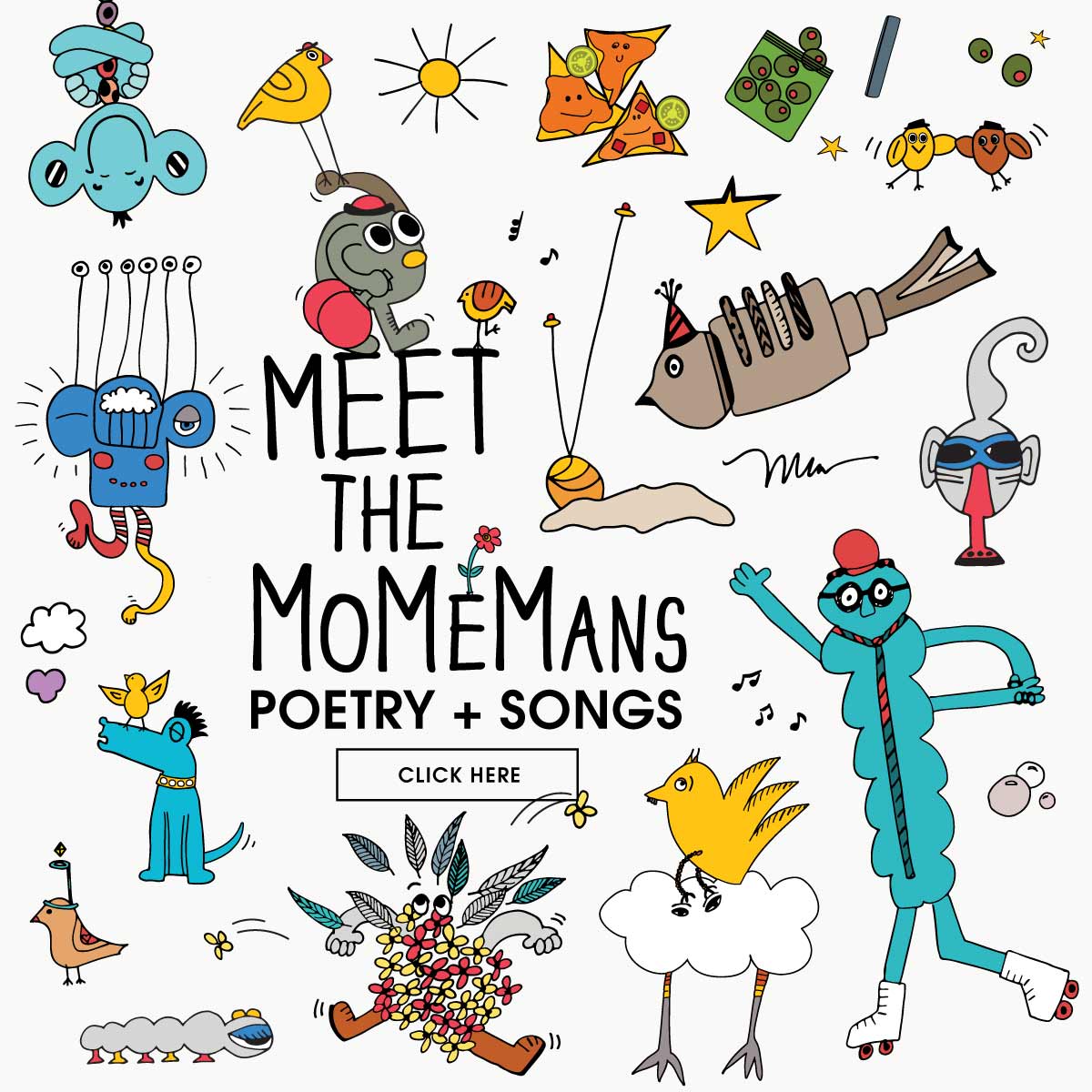 Meet the MoMeMans Poetry + Songs by Monica Escobar Allen | themomemans.com