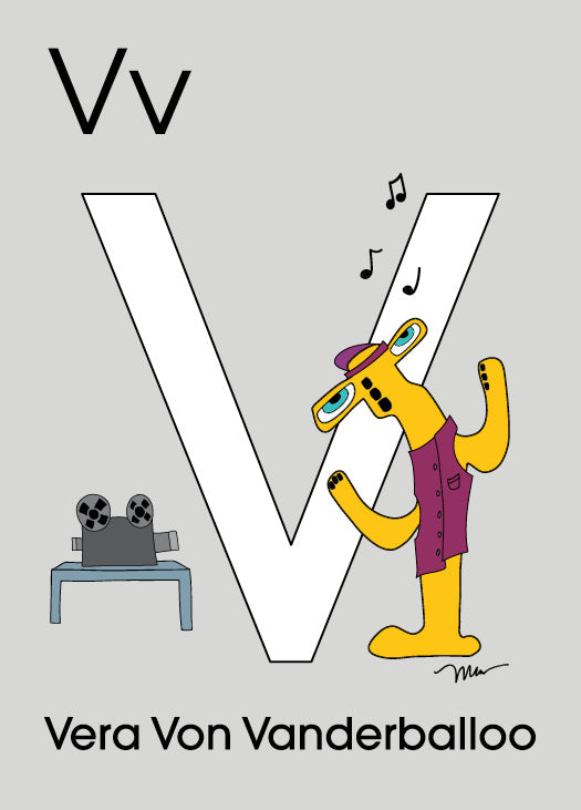 The Letter V Print