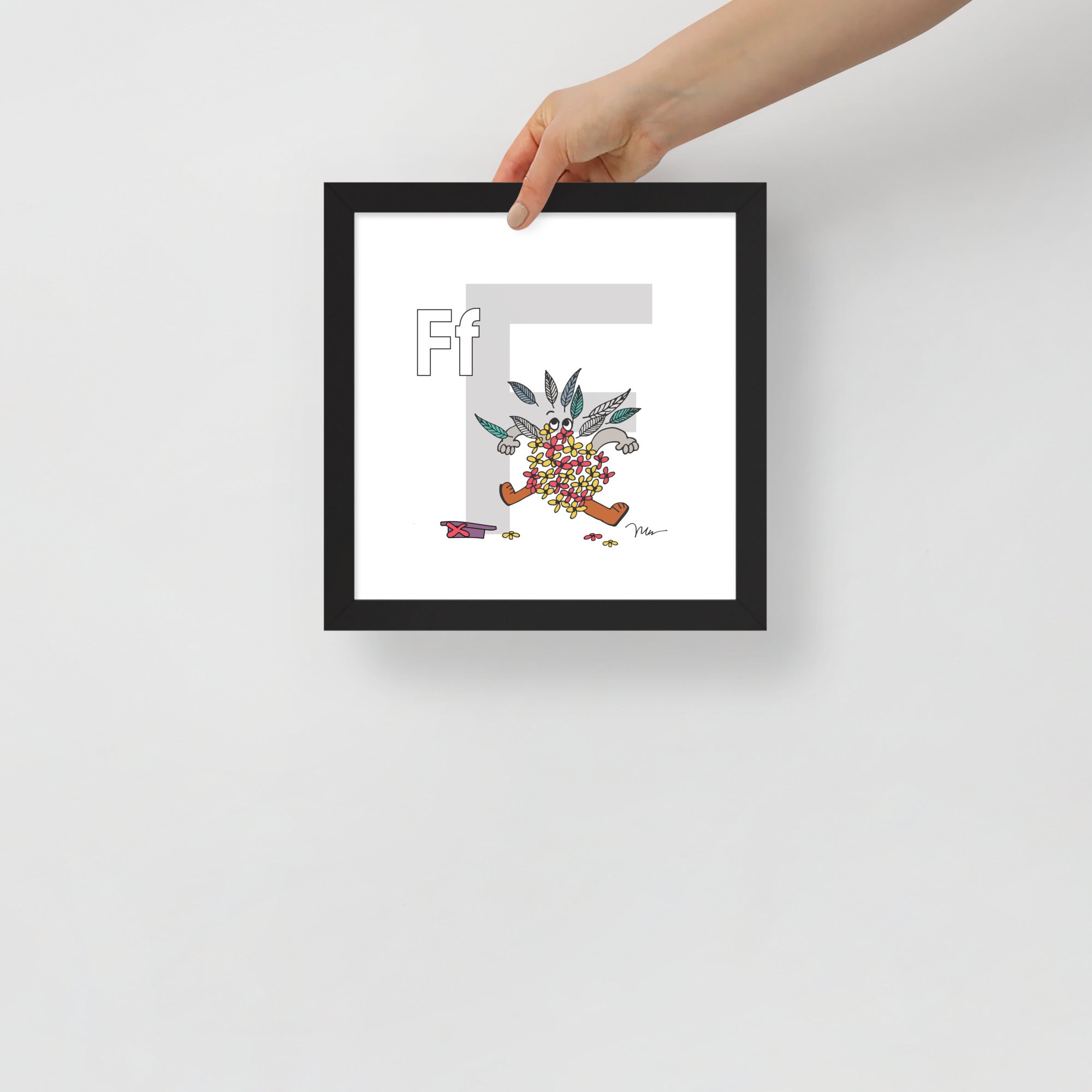 Nursery Wall Art Letter F Art Print | themomemans.com