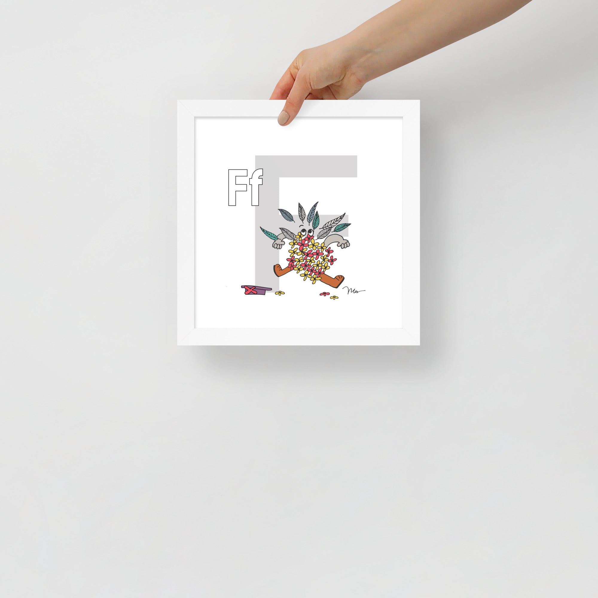 Nursery Wall Art Letter F Art Print | themomemans.com