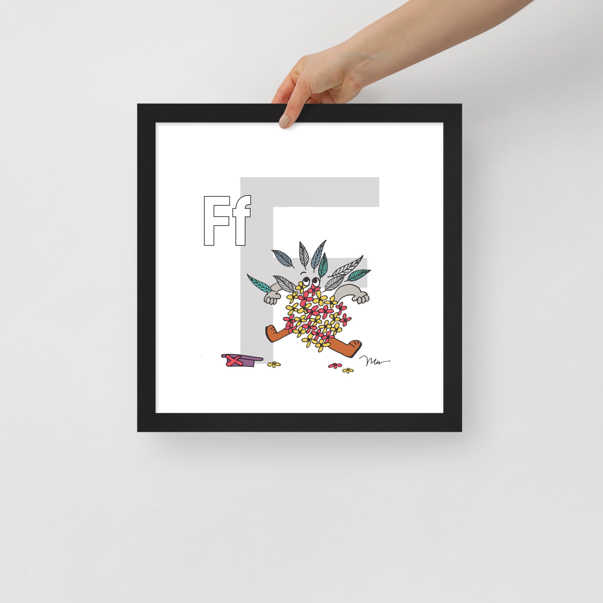 Nursery Wall Art Letter F Art Print | themomemans.com