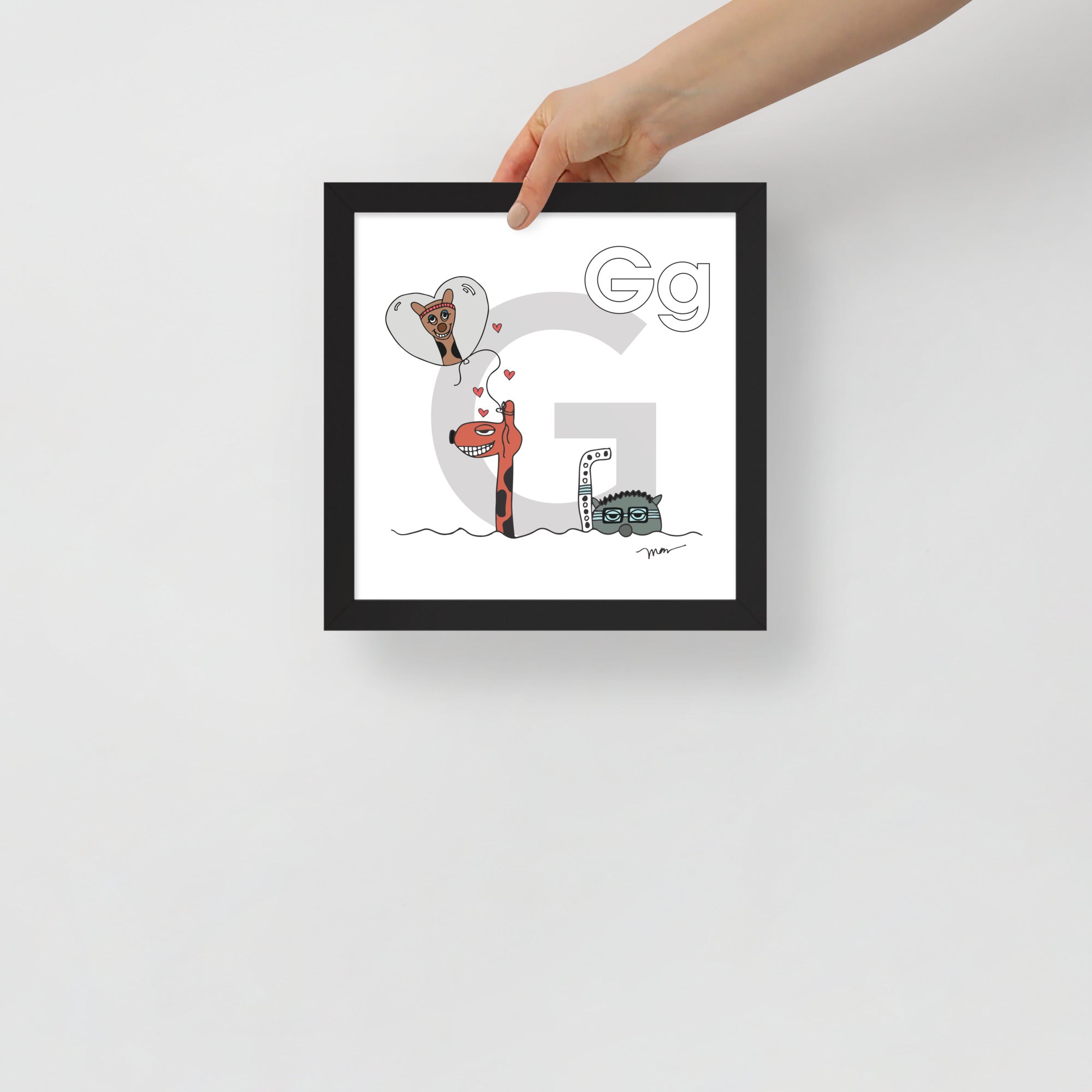 Nursery Wall Art Letter G Art Print | themomemans.com
