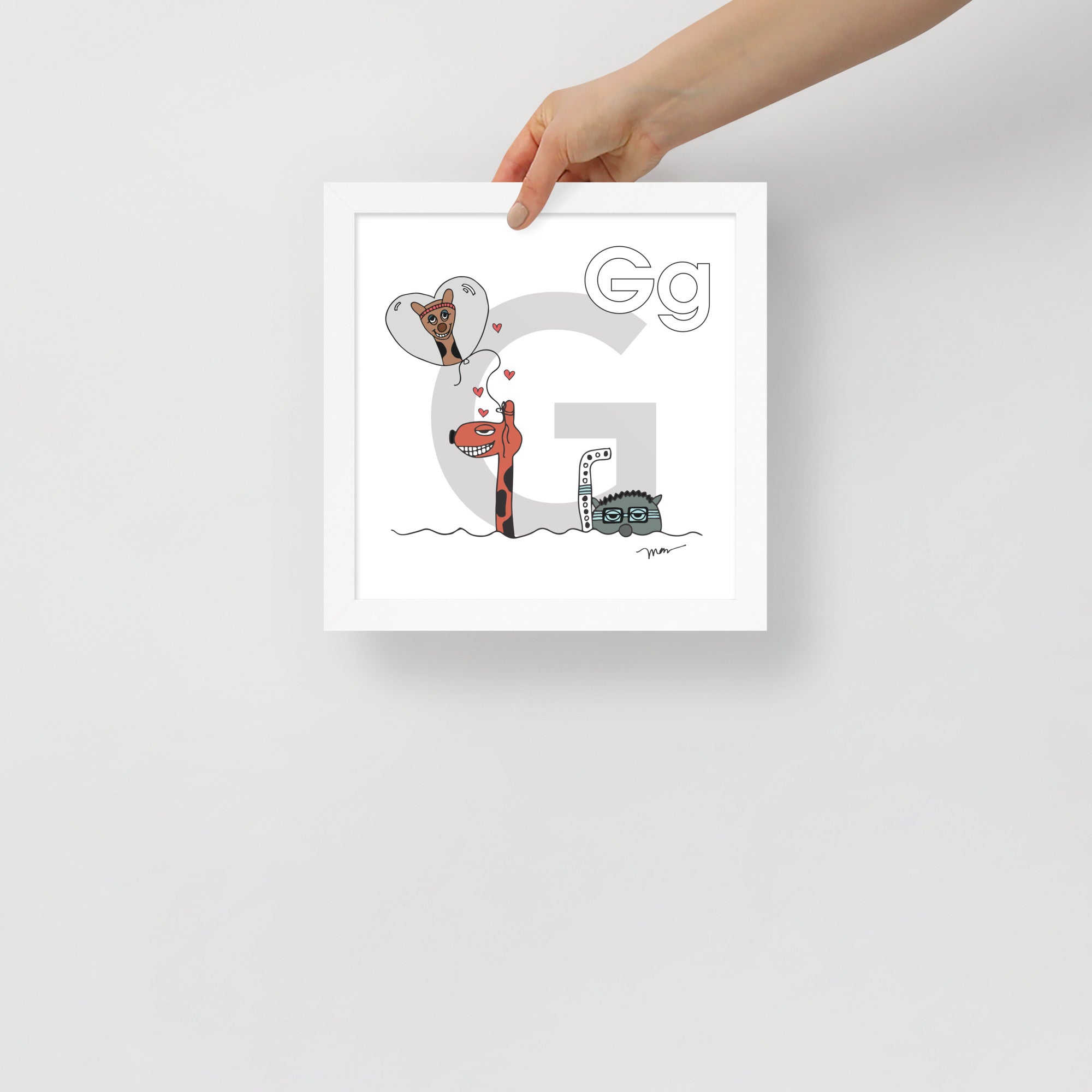 Nursery Wall Art Letter G Art Print | themomemans.com