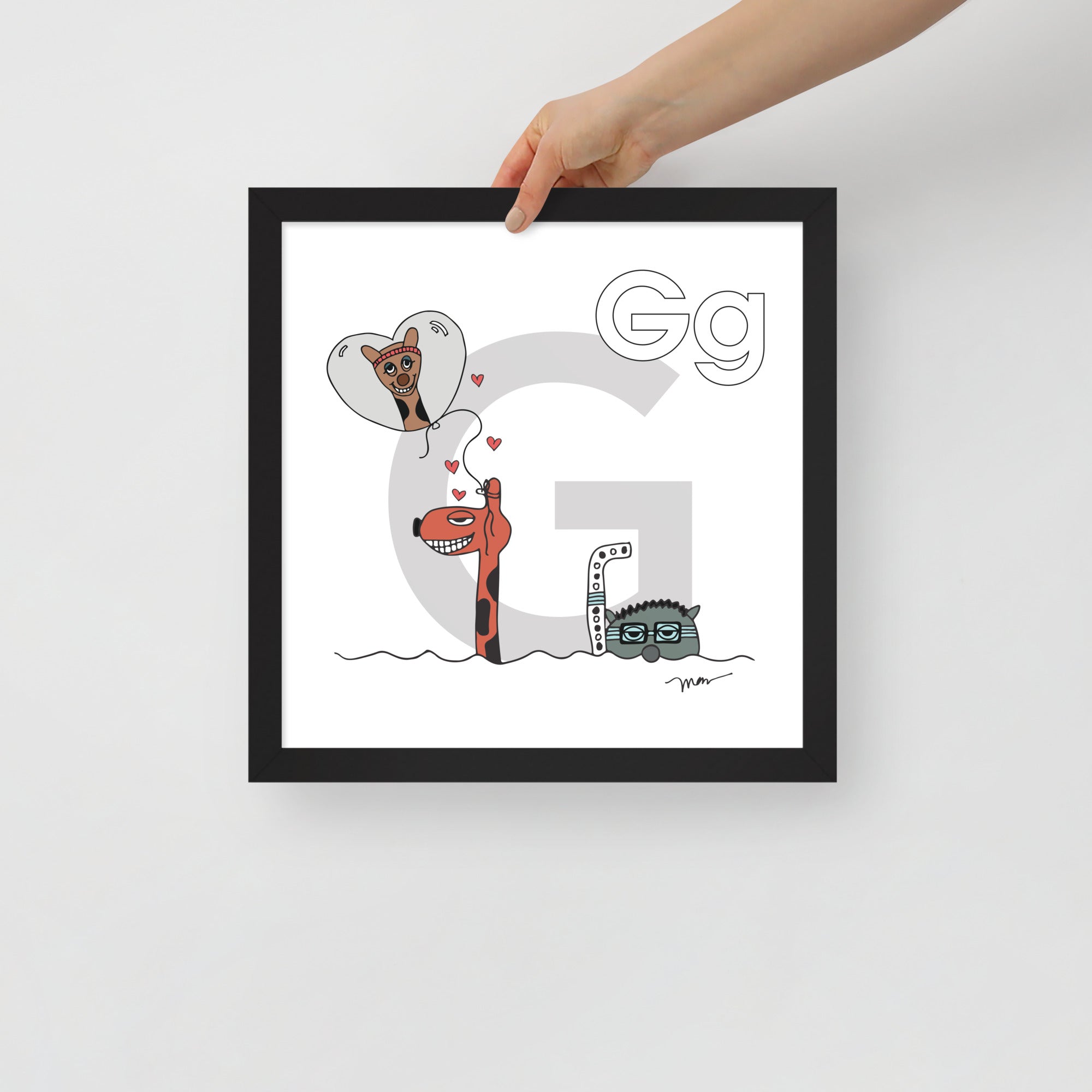 Nursery Wall Art Letter G Art Print | themomemans.com