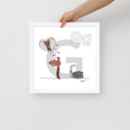 Nursery Wall Art Letter G Art Print | themomemans.com