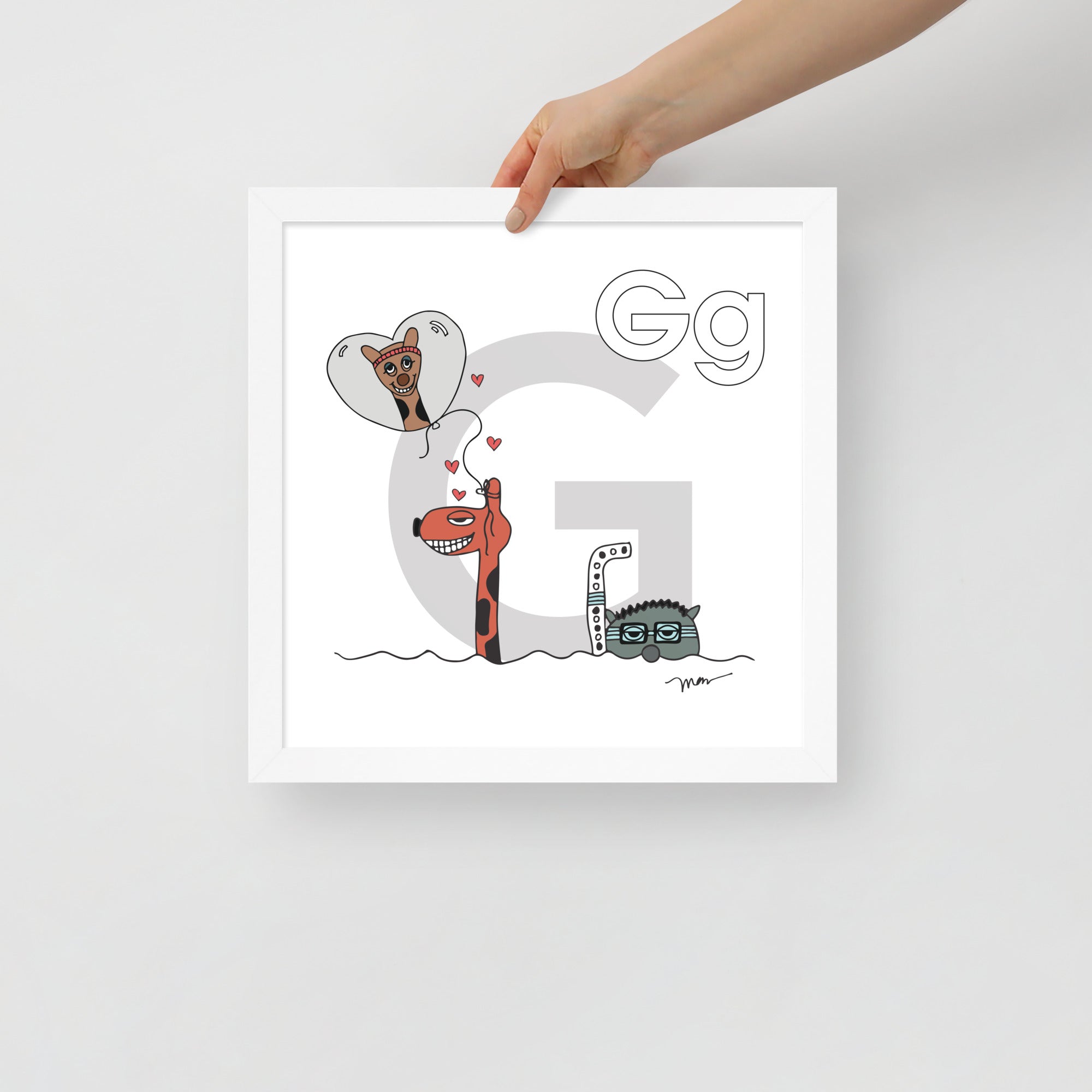 Nursery Wall Art Letter G Art Print | themomemans.com
