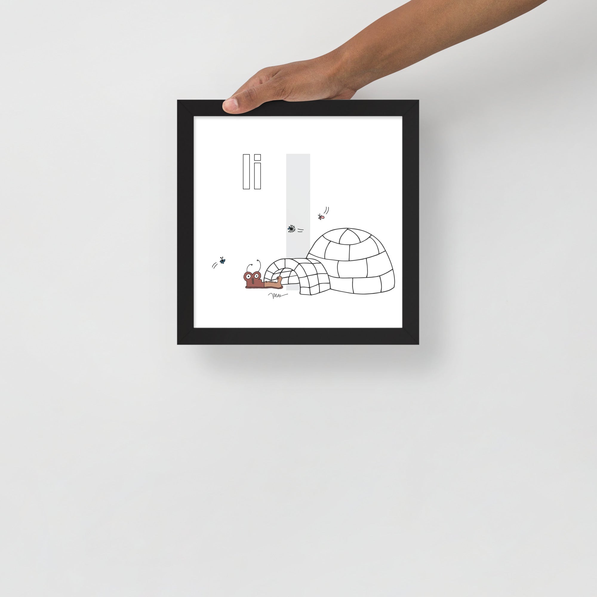 Nursery Wall Art Letter I Art Print | themomemans.com