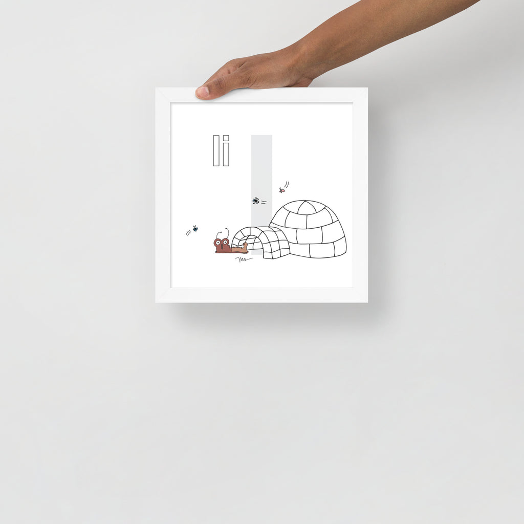 Nursery Wall Art Letter I Art Print | themomemans.com