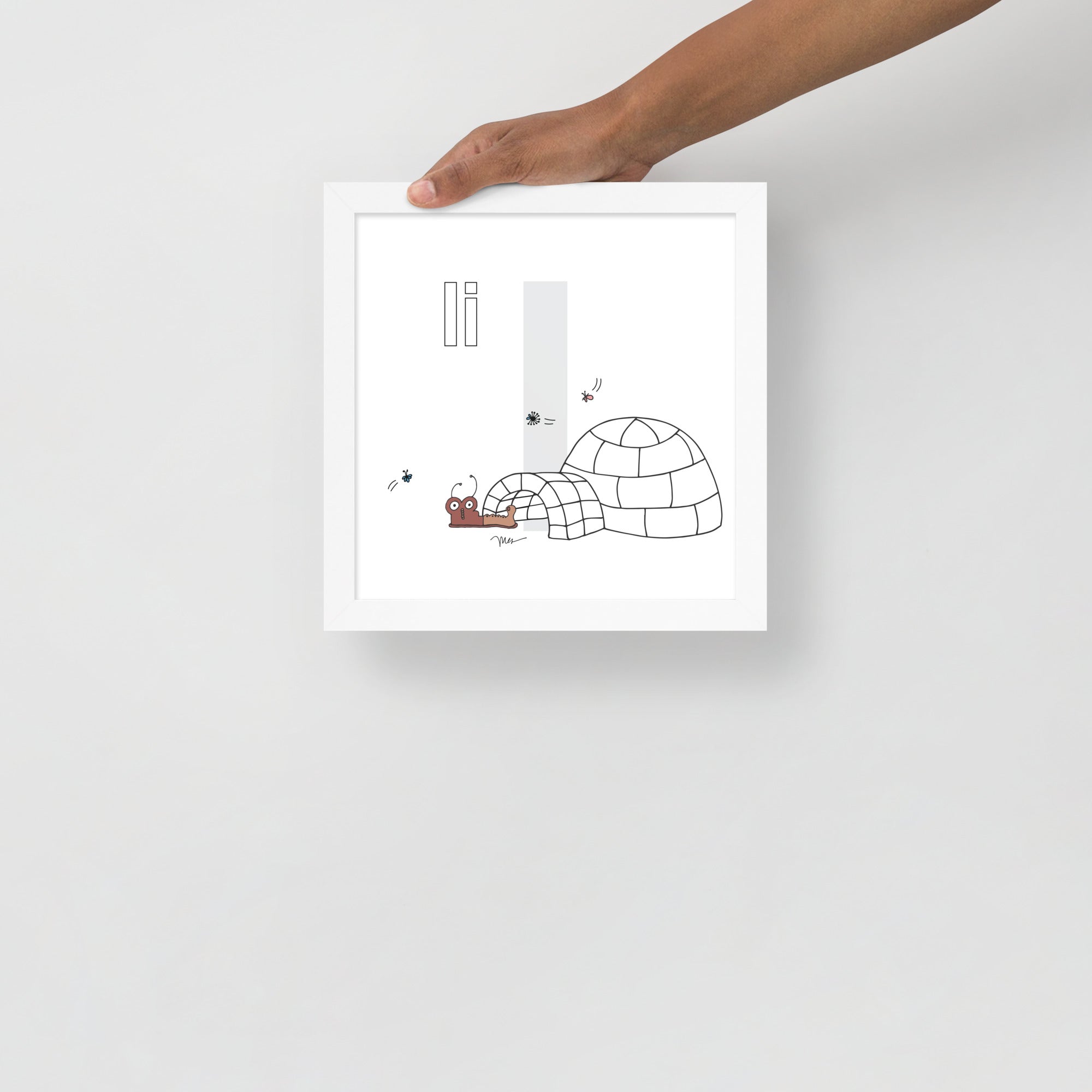 Nursery Wall Art Letter I Art Print | themomemans.com