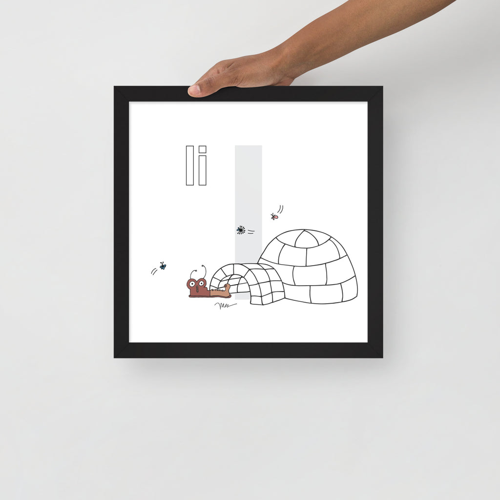Nursery Wall Art Letter I Art Print | themomemans.com