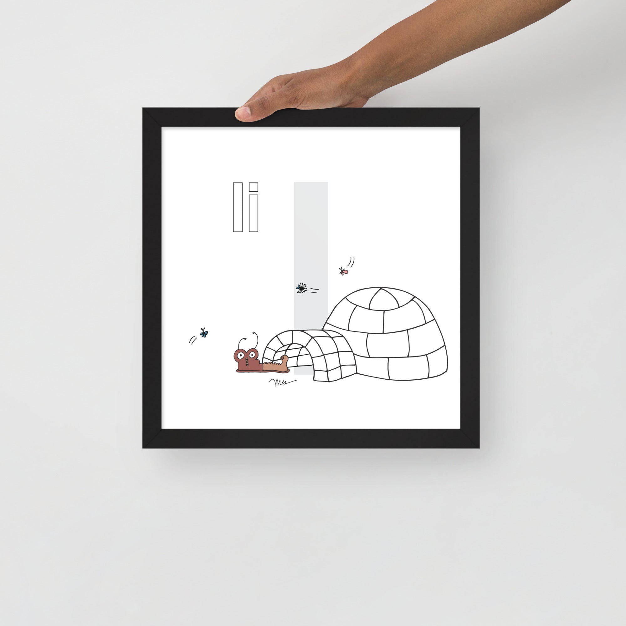 Nursery Wall Art Letter I Art Print | themomemans.com