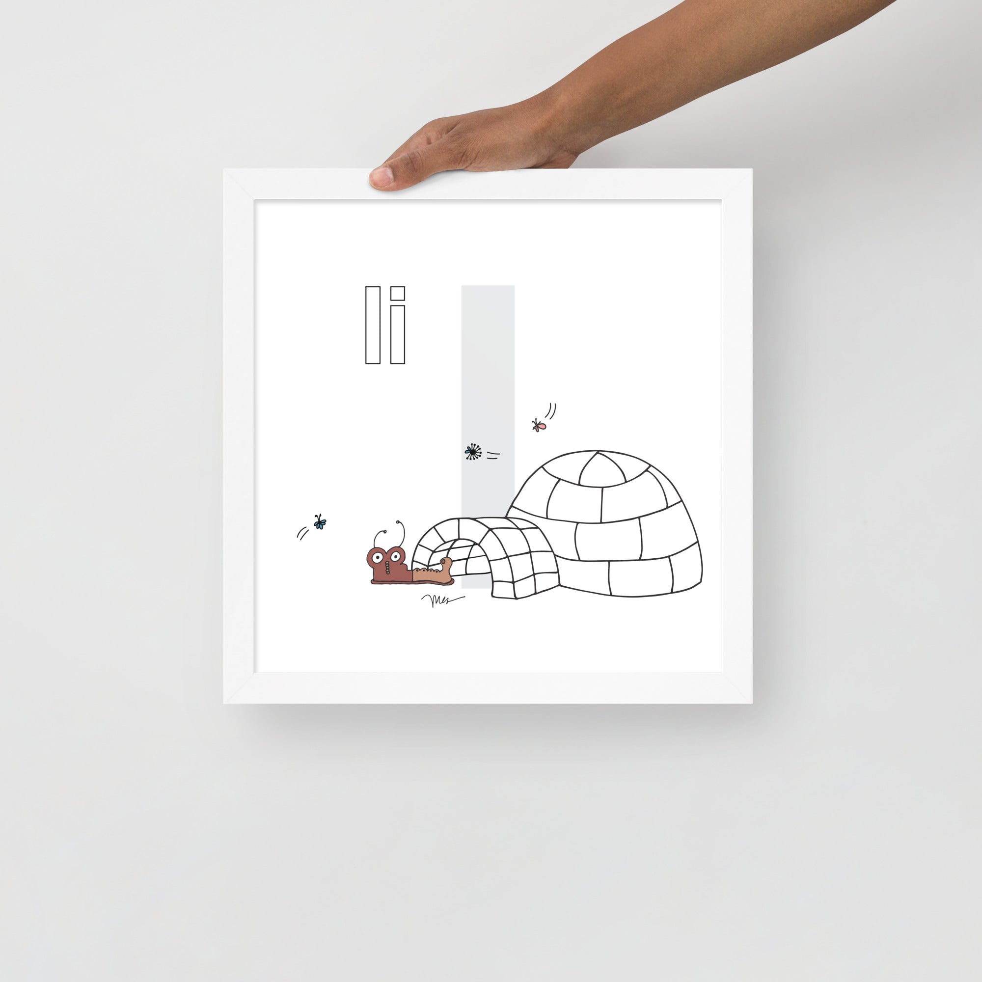 Nursery Wall Art Letter I Art Print | themomemans.com