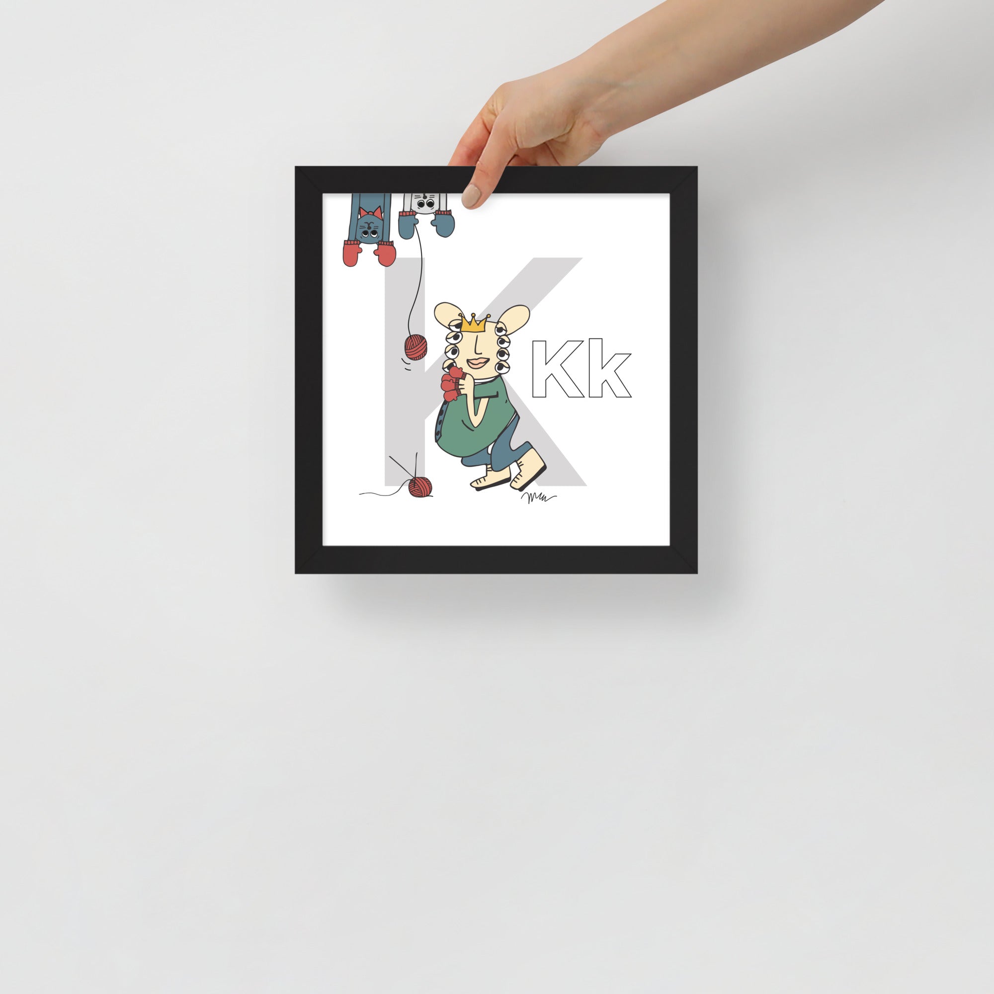 Nursery Wall Art Letter K Art Print | themomemans.com