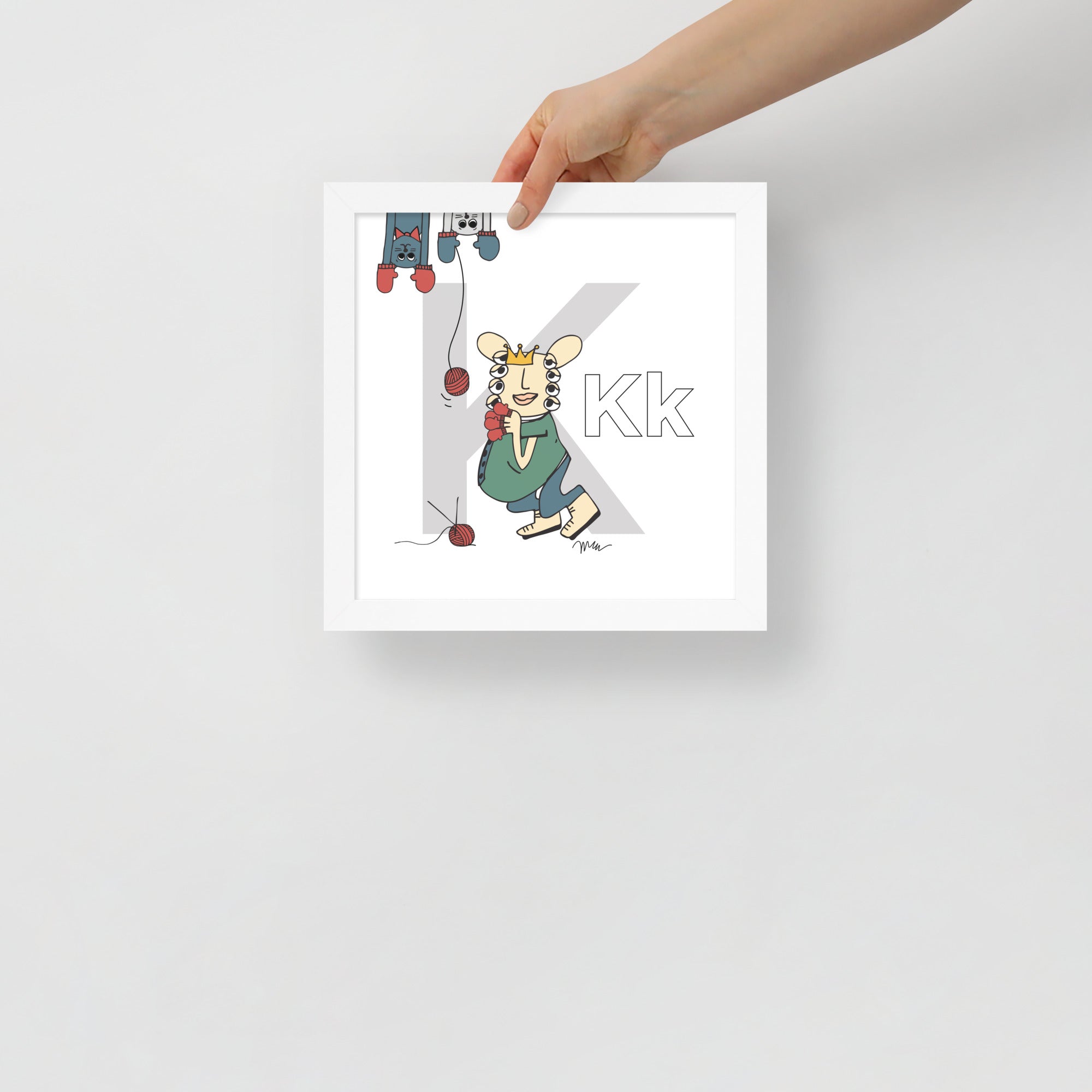 Nursery Wall Art Letter K Art Print | themomemans.com