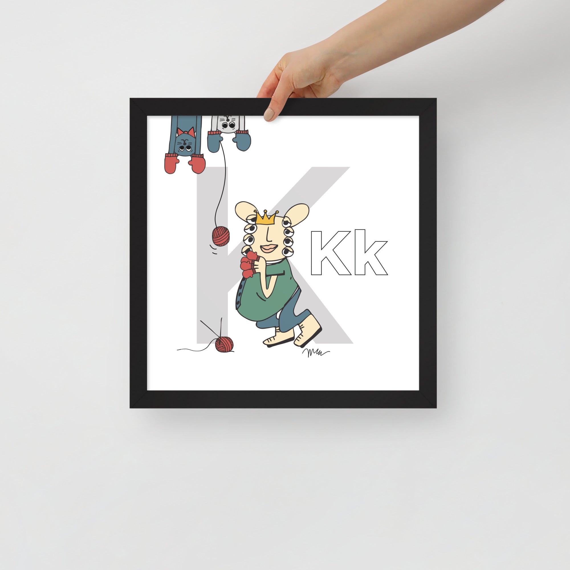 Nursery Wall Art Letter K Art Print | themomemans.com
