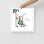 Nursery Wall Art Letter K Art Print | themomemans.com