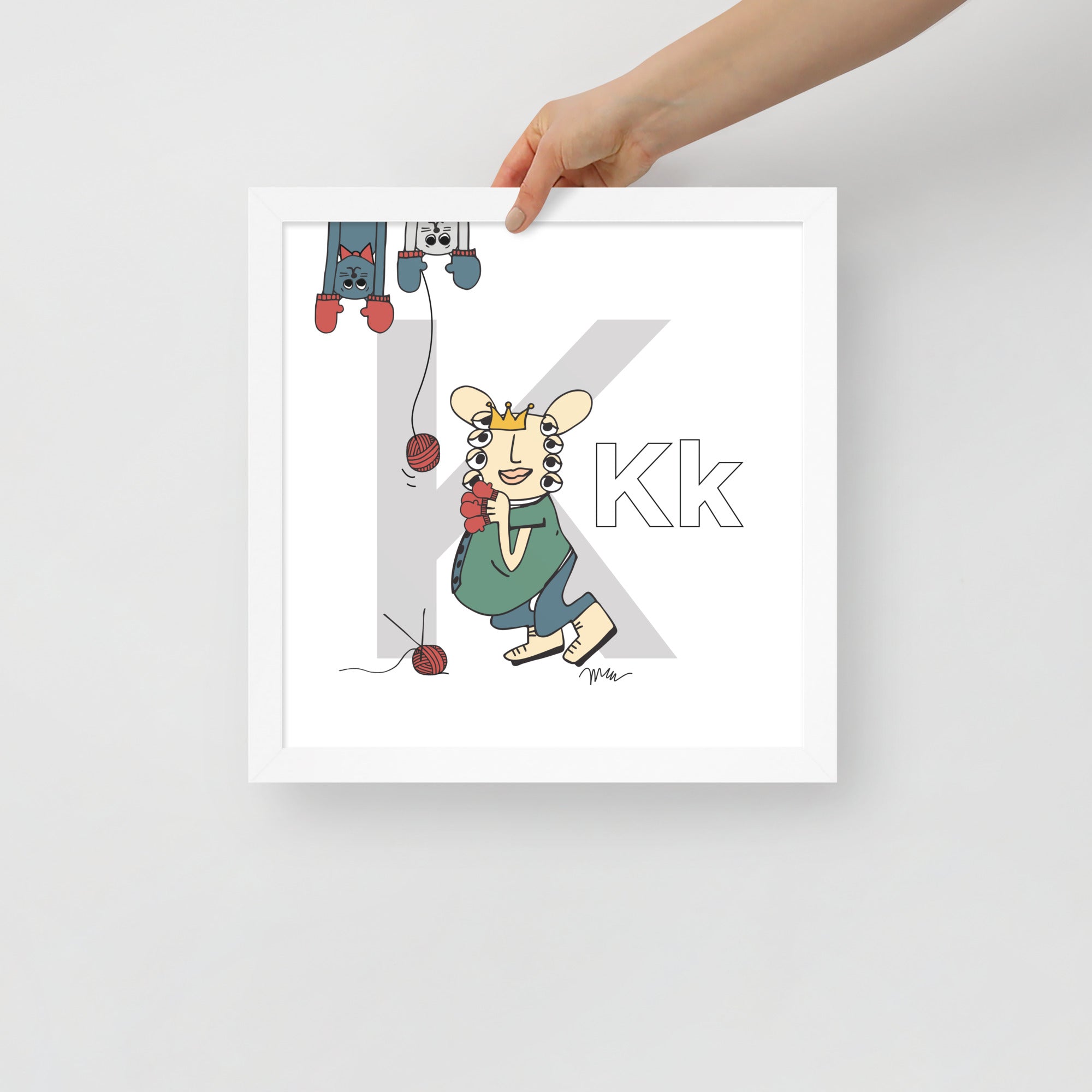 Nursery Wall Art Letter K Art Print | themomemans.com
