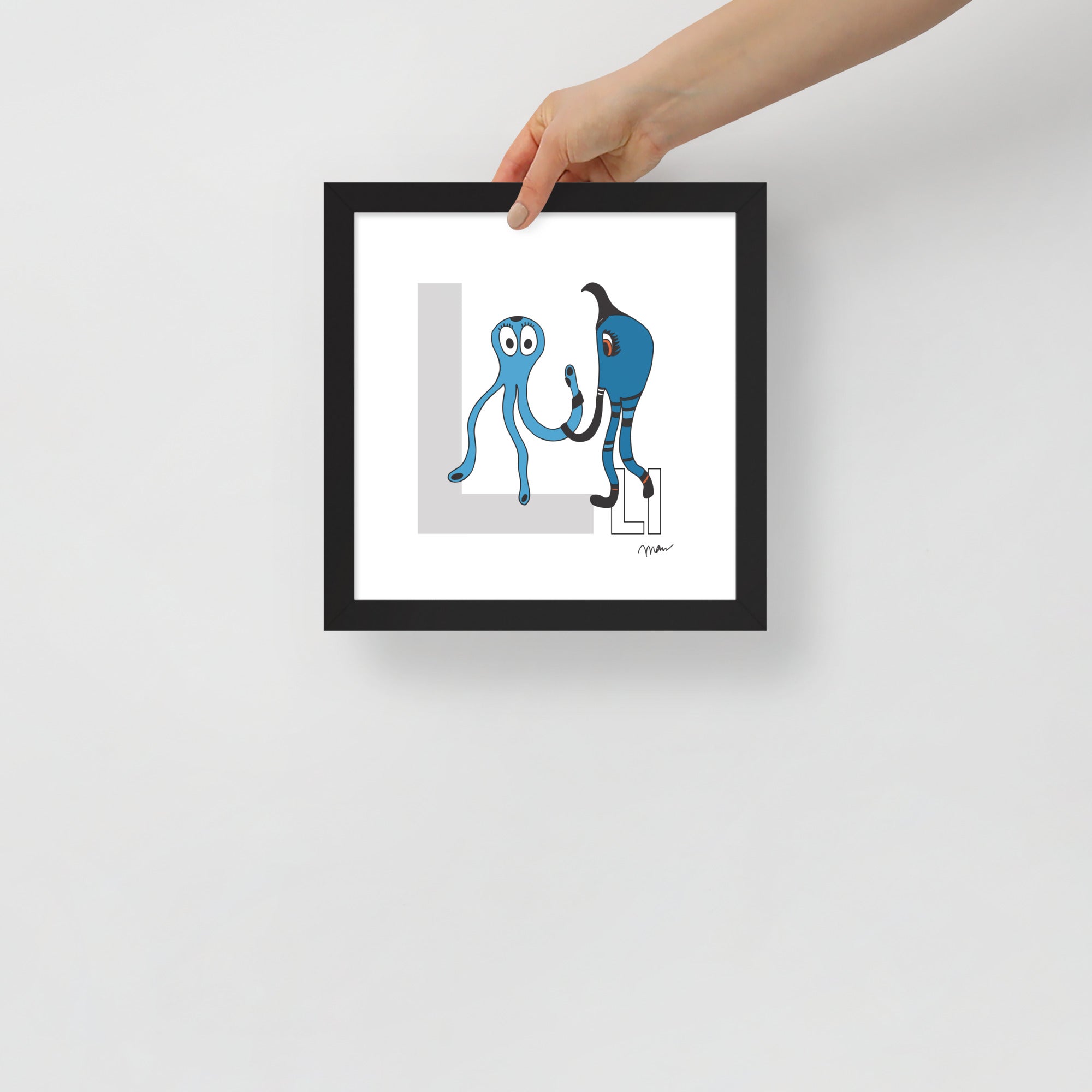 Nursery Wall Art Letter L Art Print | themomemans.com