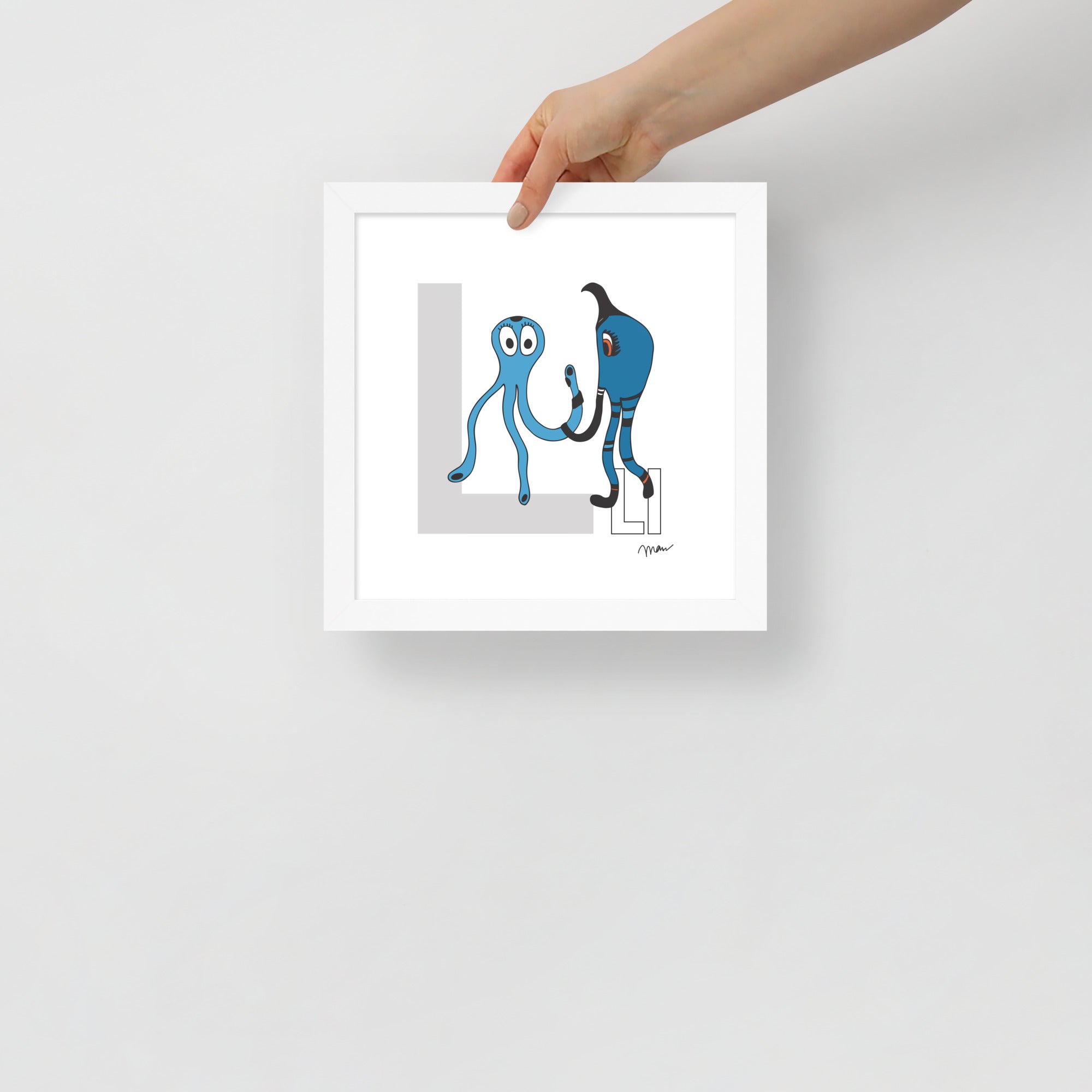Nursery Wall Art Letter L Art Print | themomemans.com