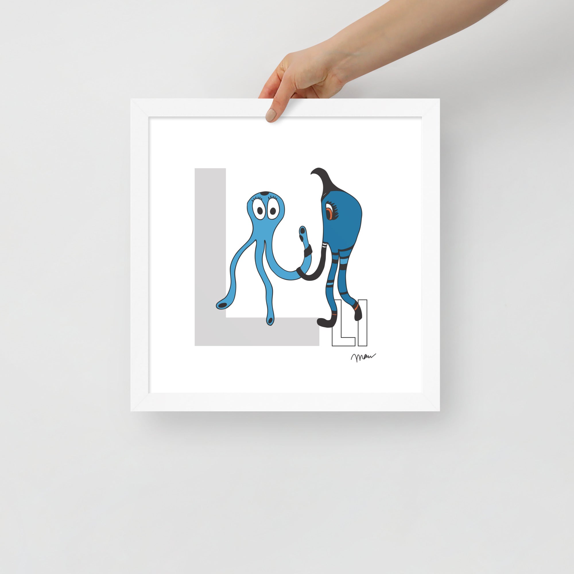 Nursery Wall Art Letter L Art Print | themomemans.com